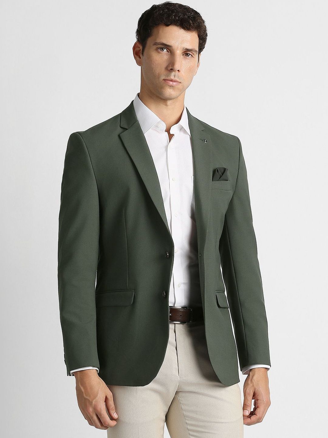 Van Heusen Notched Lapel Single-Breasted Slim Fit Formal Blazer-picture-18