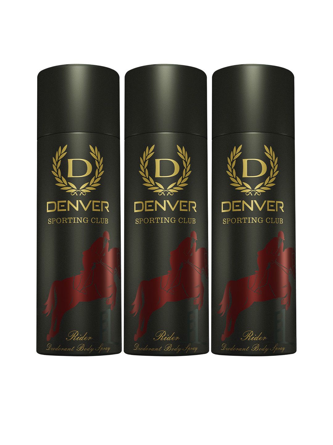 Denver Men Set of 3 Sporting Club Rider Deodorant Body Spray - 180 ml each-picture-47