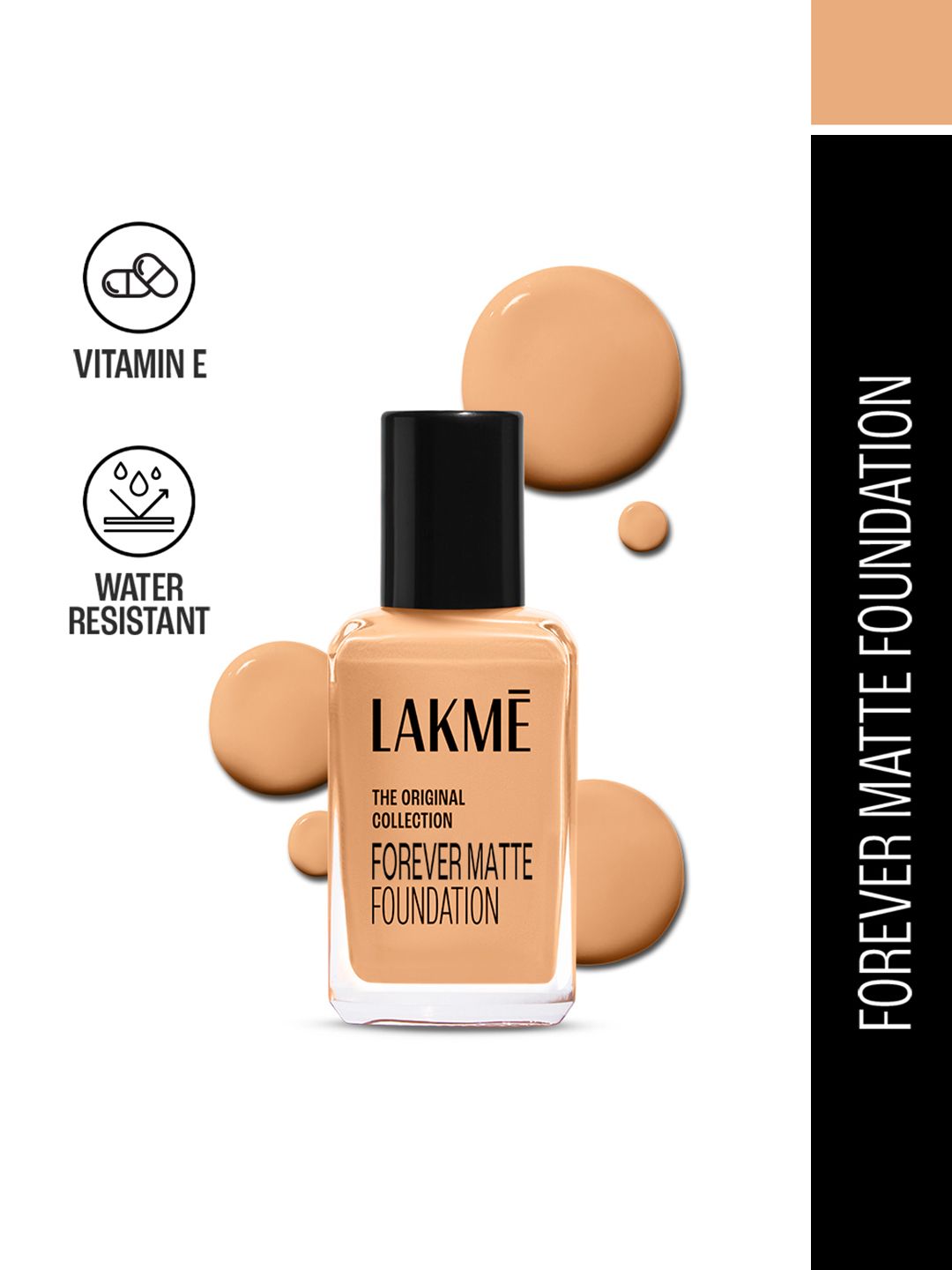 Lakme Forever Matte Lightweight Foundation With Vit E For Superior Coverage 27ml - Marble