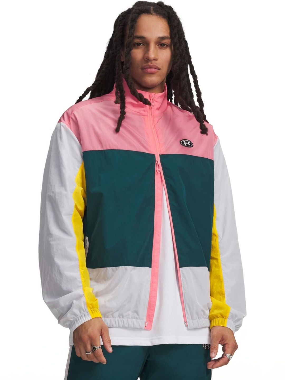 UNDER ARMOUR Colourblocked Icon Woven Track Full Zip Jacket-picture-10