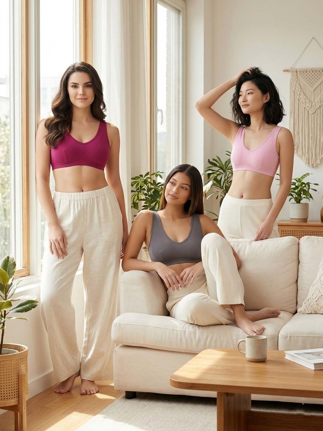 GENZILOOKS Pack Of 3 Full Coverage Bra-picture-12