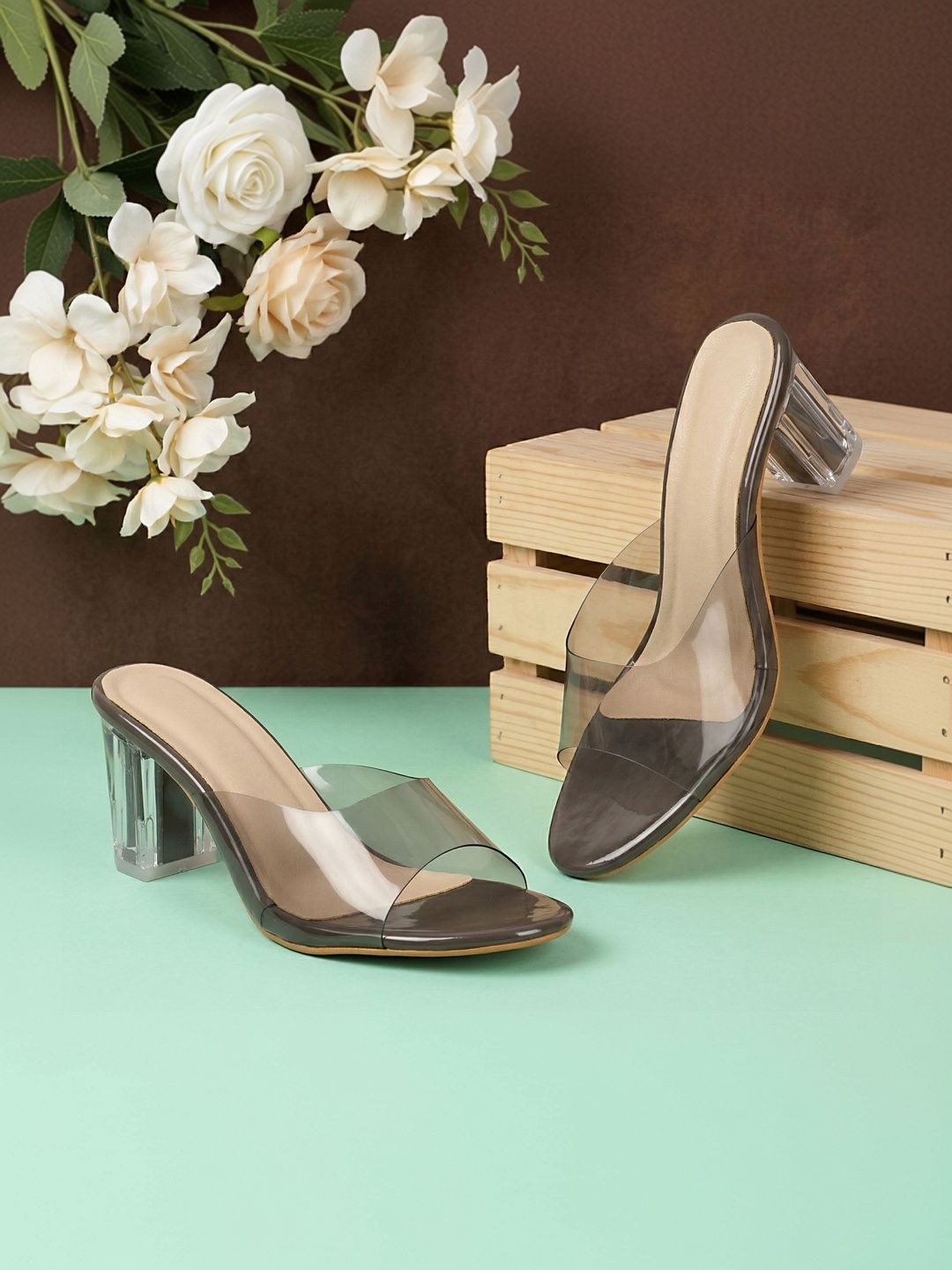 Commander Shoes PU Block Mules-picture-54