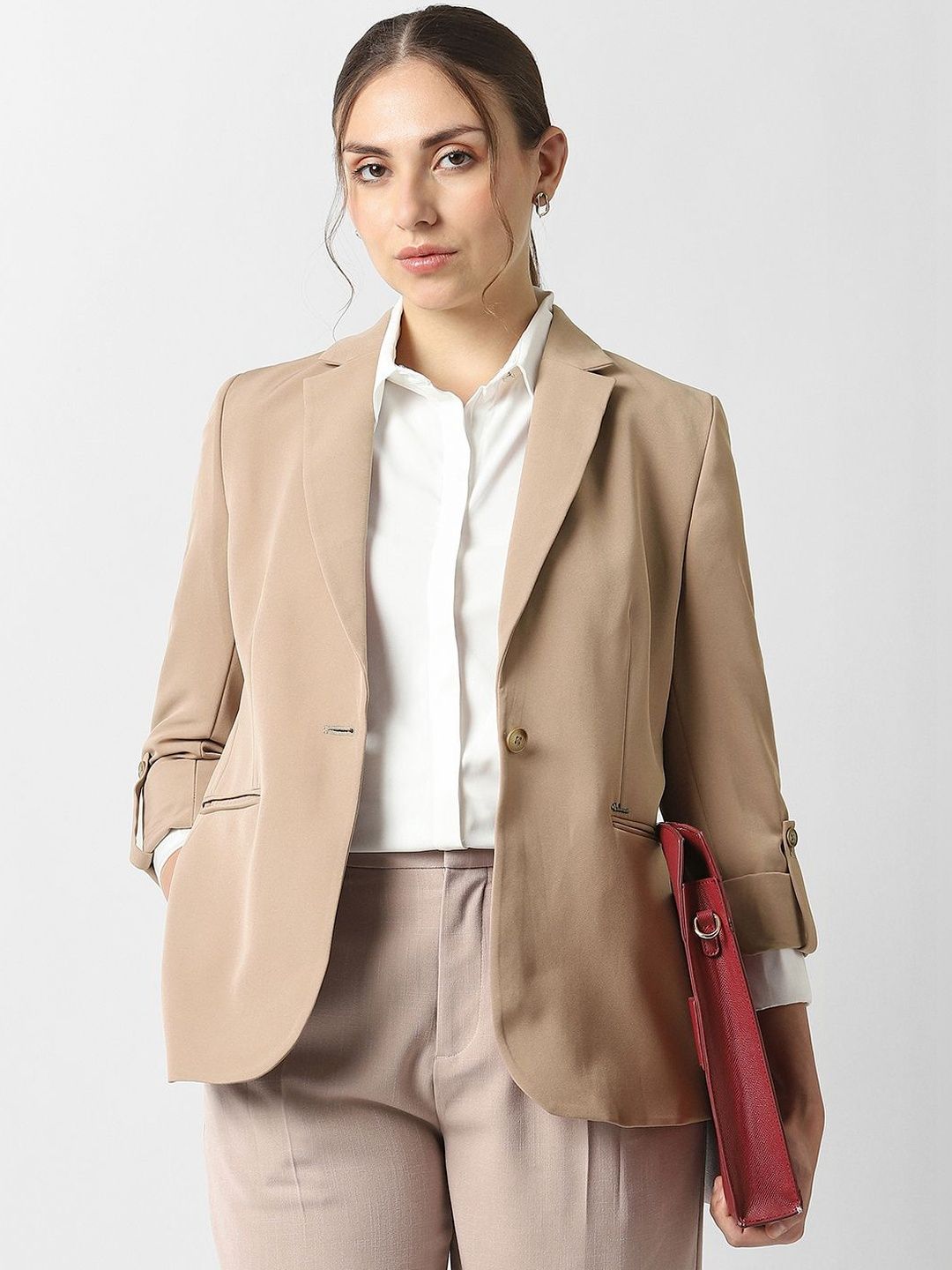 Van Heusen Woman Notched Lapel Single-Breasted Formal Blazer-picture-11
