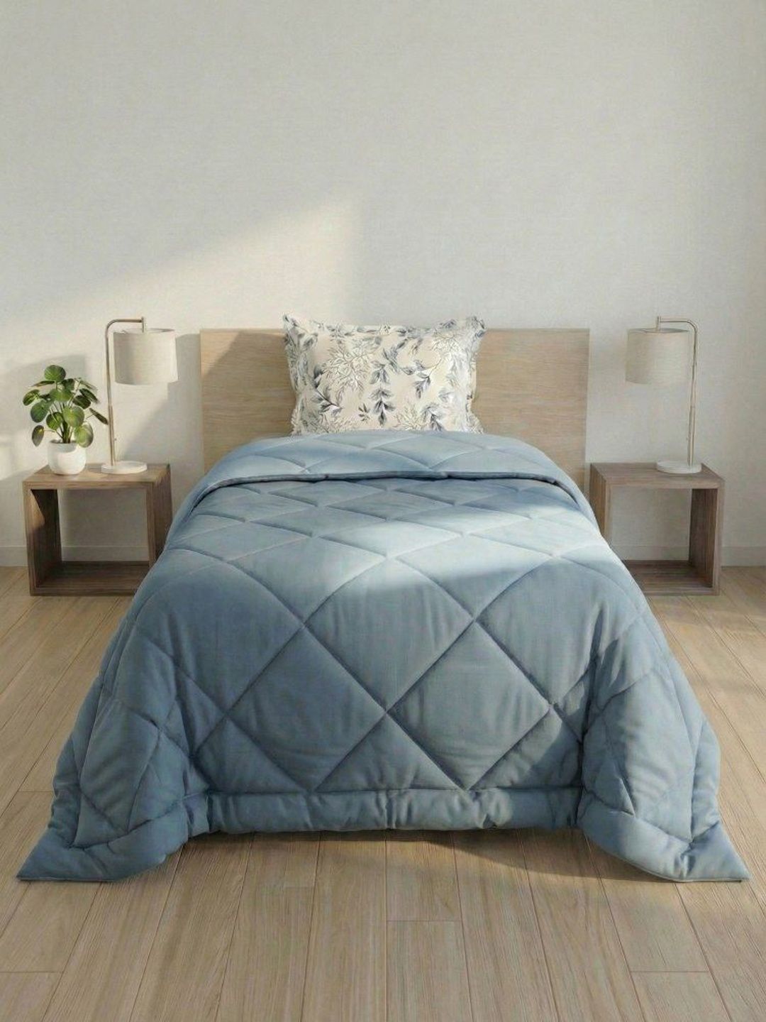 MAFATLAL Blue Microfiber AC Room 150 GSM Comforter-image-27