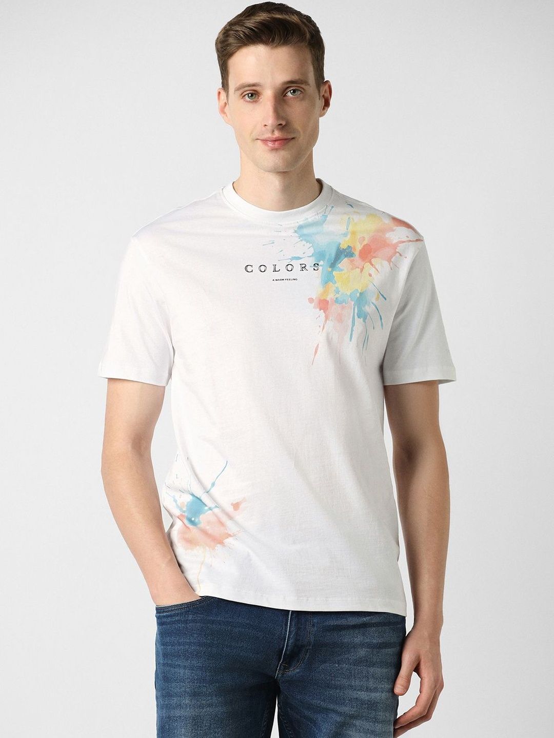 Peter England Casuals Men Printed T-shirt-image-41
