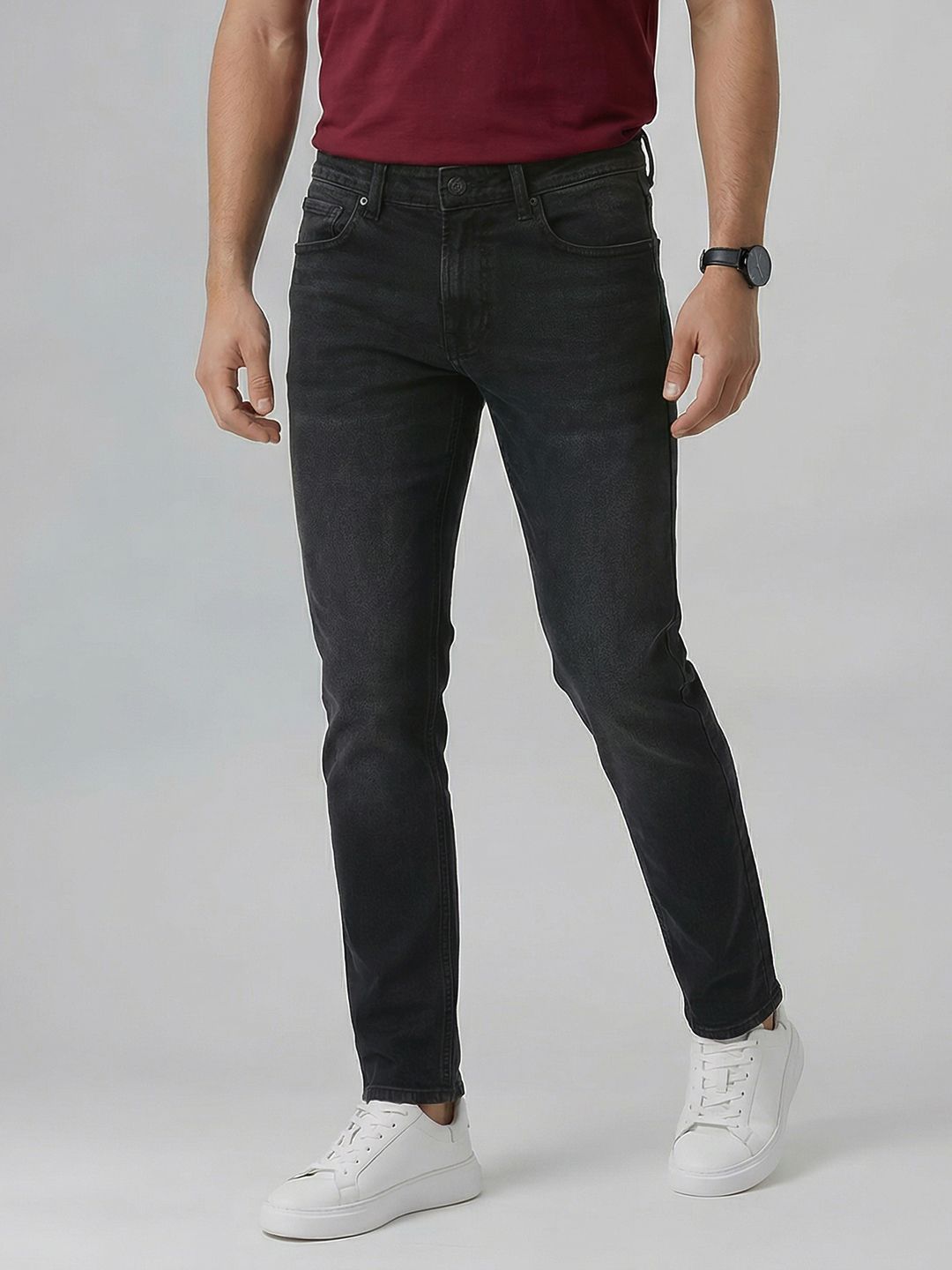 SPYKAR Men Light Fade Stretchable Jeans-image-15