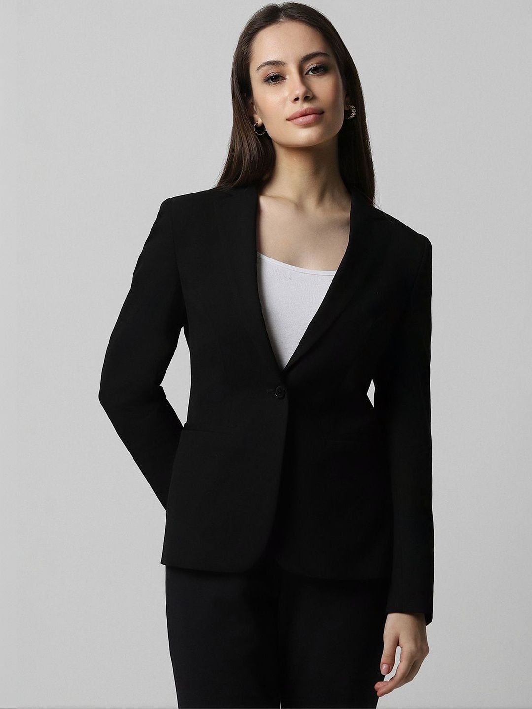 Van Heusen Woman Notched Lapel Single-Breasted Formal Blazer-picture-18