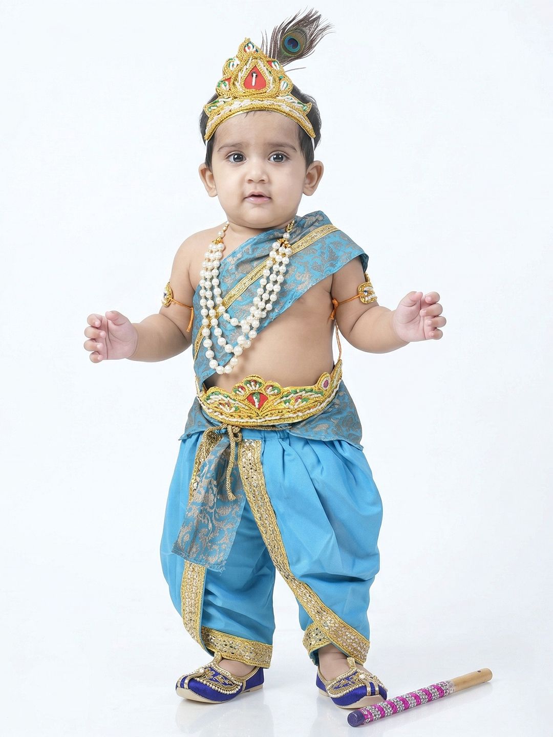 itsmycostume Boys Janamashtmi Krishna Costume Set-image-5