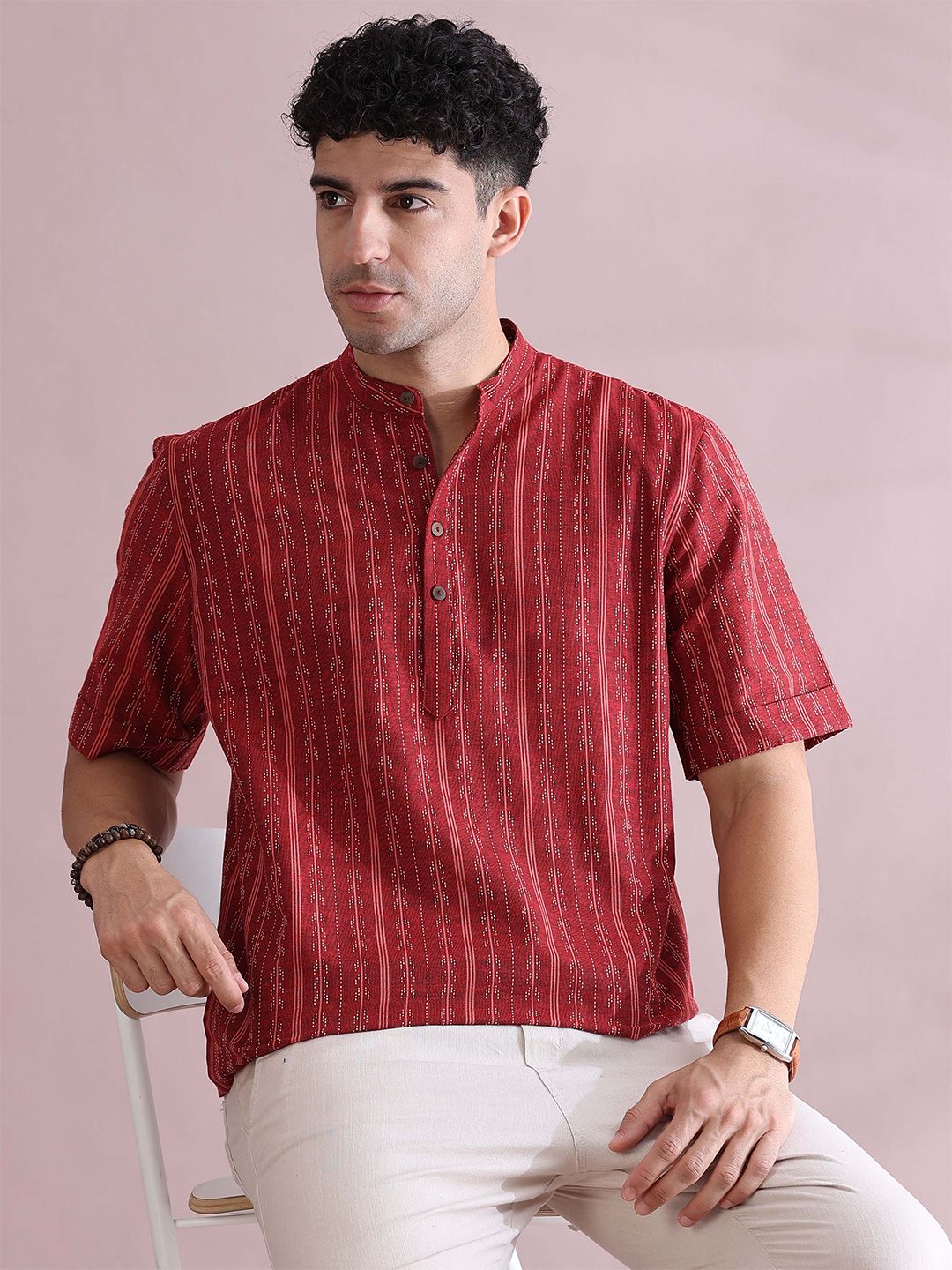 FILORI STUDIO Men Dobby Kurta-picture-10