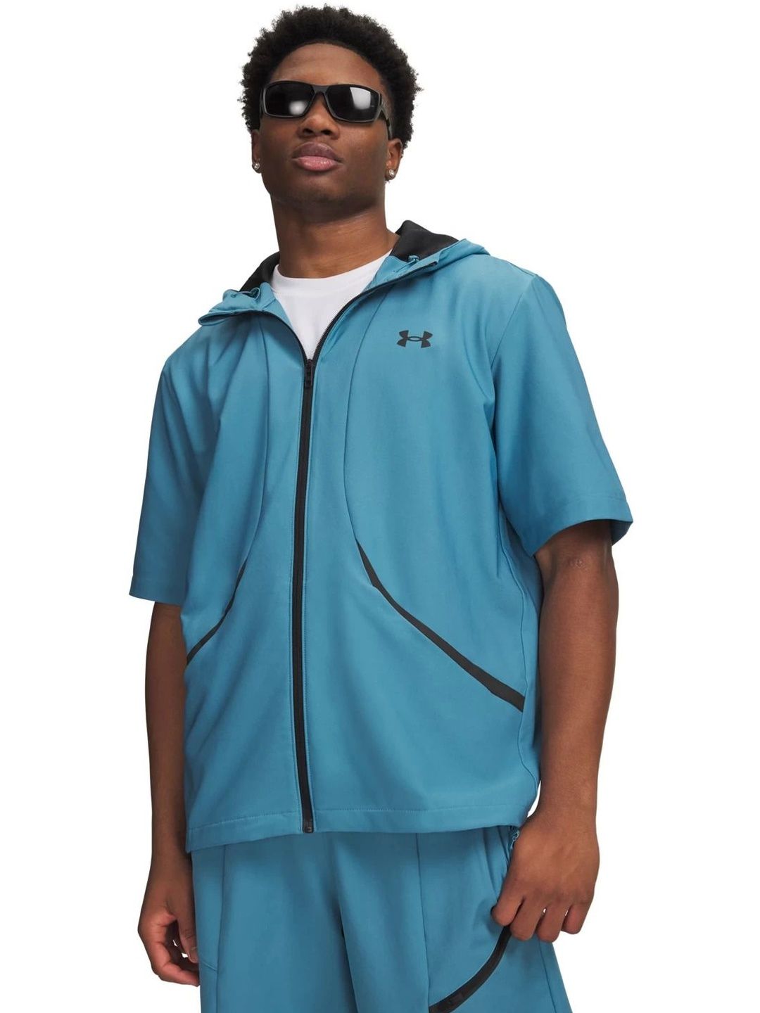 UNDER ARMOUR Unstoppable Woven Short Sleeve Jacket-image-4