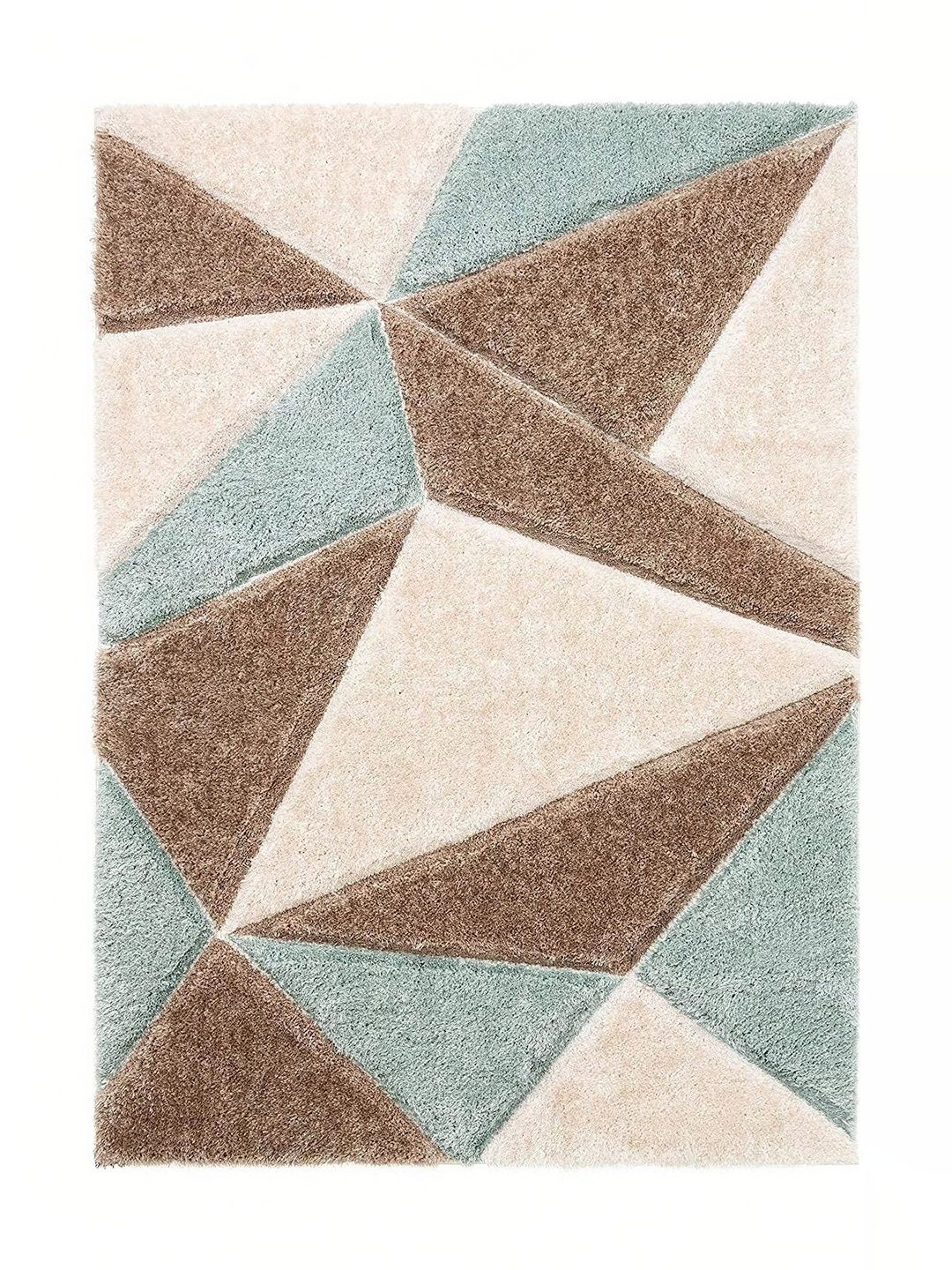 ZAMZAM CARPET Multicoloured Shaggy Polyester Carpet-image-47