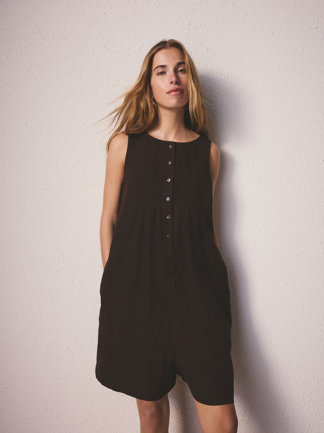NEXT Sleeveless Solid Playsuit-picture-39