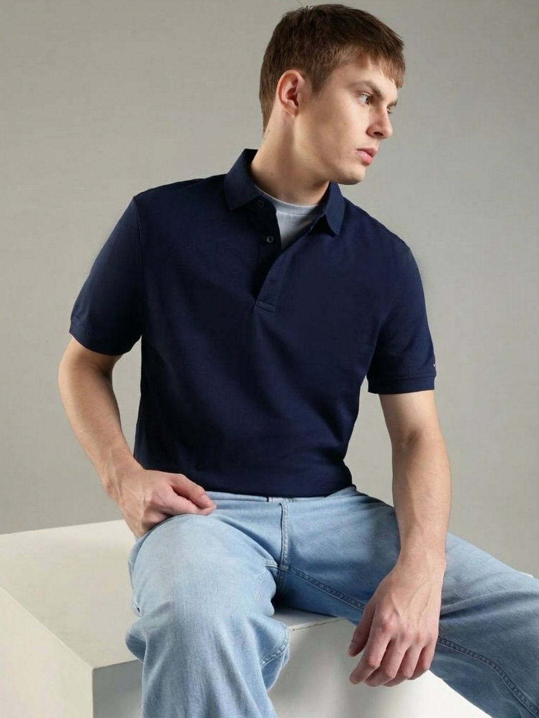 Tommy Hilfiger Men Polo Collar T-shirt-picture-46