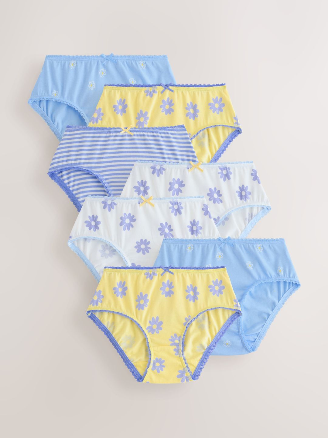 NEXT Girls Pack of 7 Printed Basic Briefs-picture-38