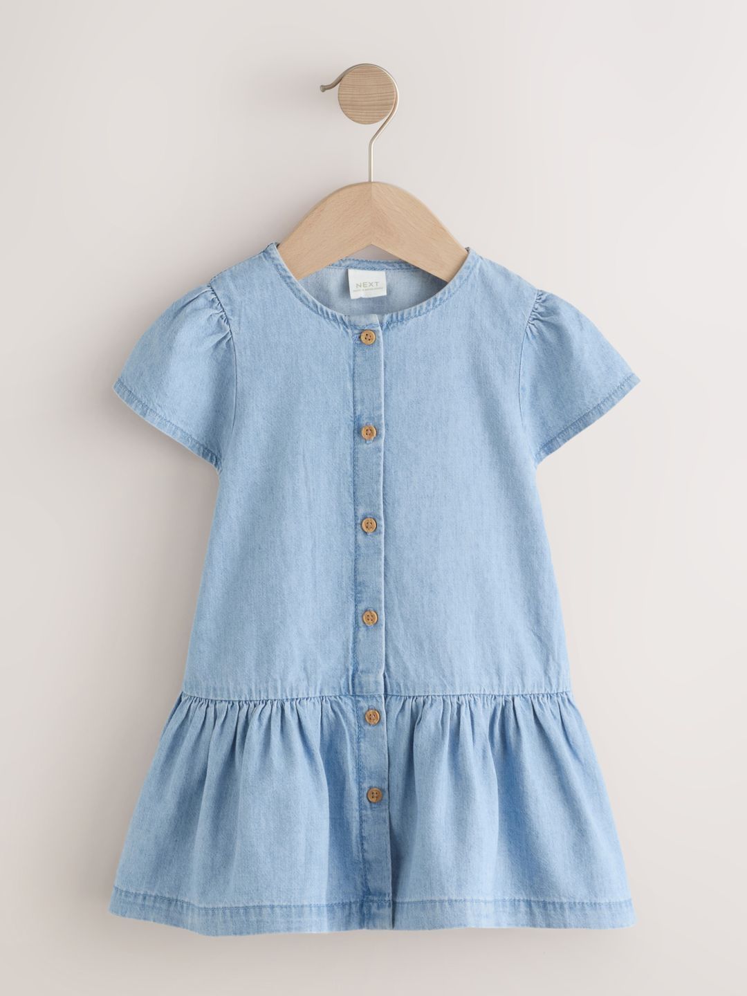 NEXT Girls Gathered Pure Cotton A-Line Dress-picture-46