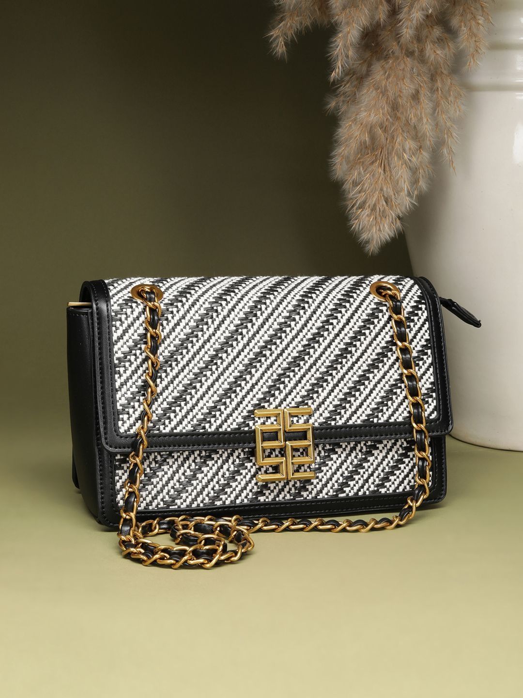 Allen Solly Woman Textured PU Sling Bag-picture-43
