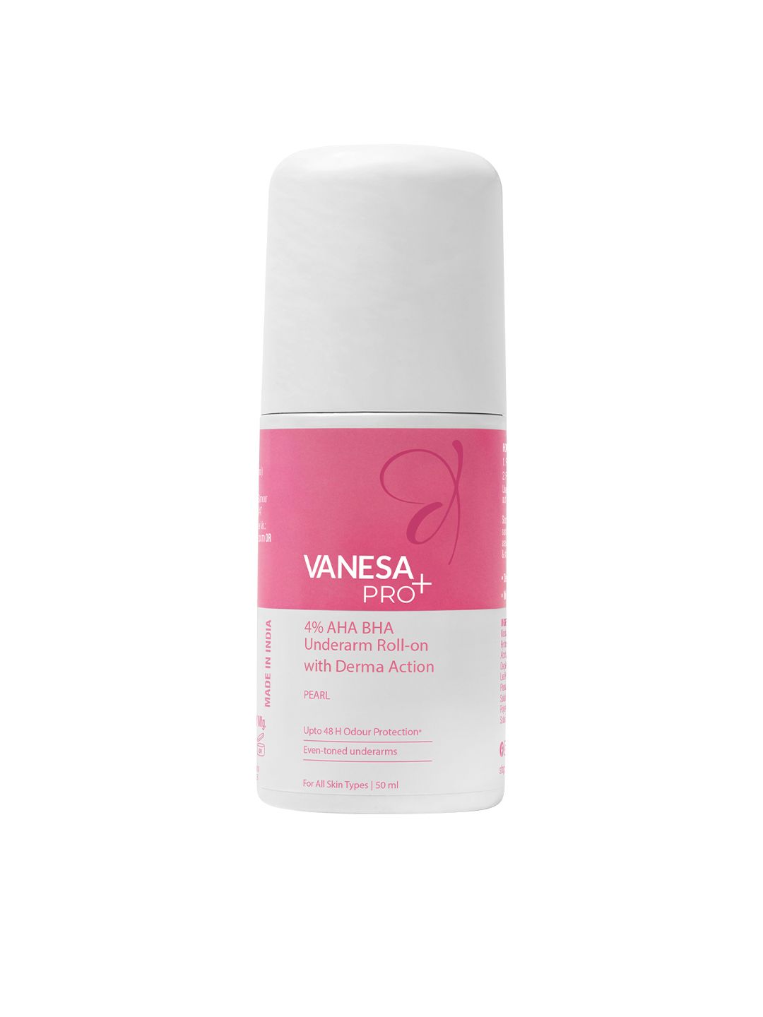 Vanesa Pro+ 6% AHA BHA Underarm Roll-On with Derma Action 50 ml - Pearl-image-23