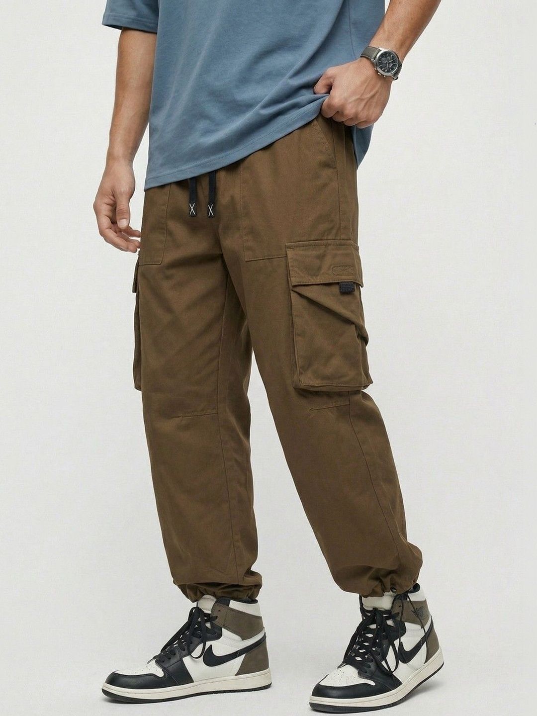 glitchez Men Smart Cargos Trousers-picture-30