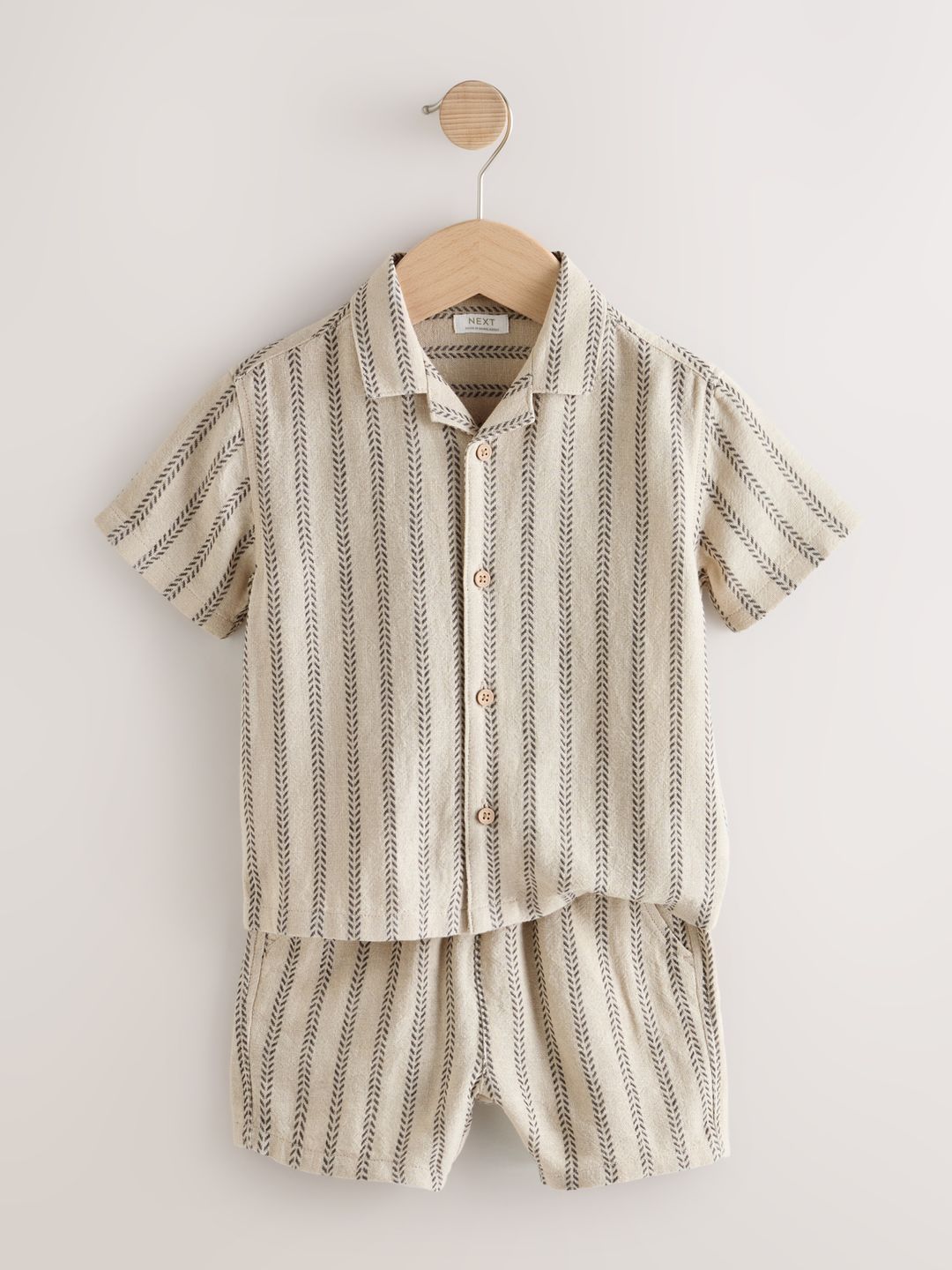 NEXT Boys Striped Shirt with Shorts-picture-14