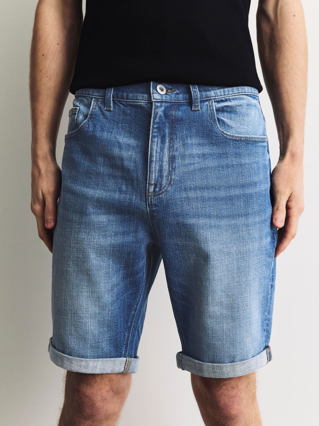 NEXT Men Denim Shorts-picture-35