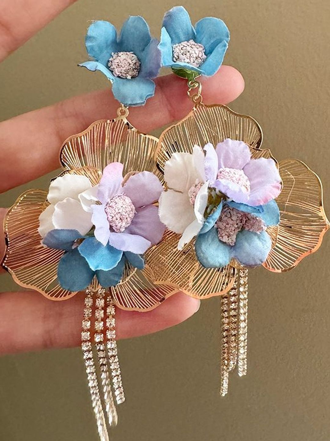 StyleCast x Revolte Floral Drop Earrings-image-27