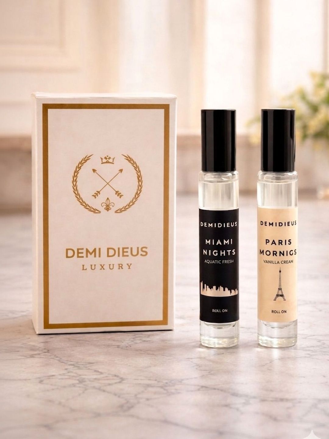 DEMI DIEUS Set Of 2 Paris Mornings & Miami Nights Long Lasting Roll-On Attar - 8 ml-picture-20
