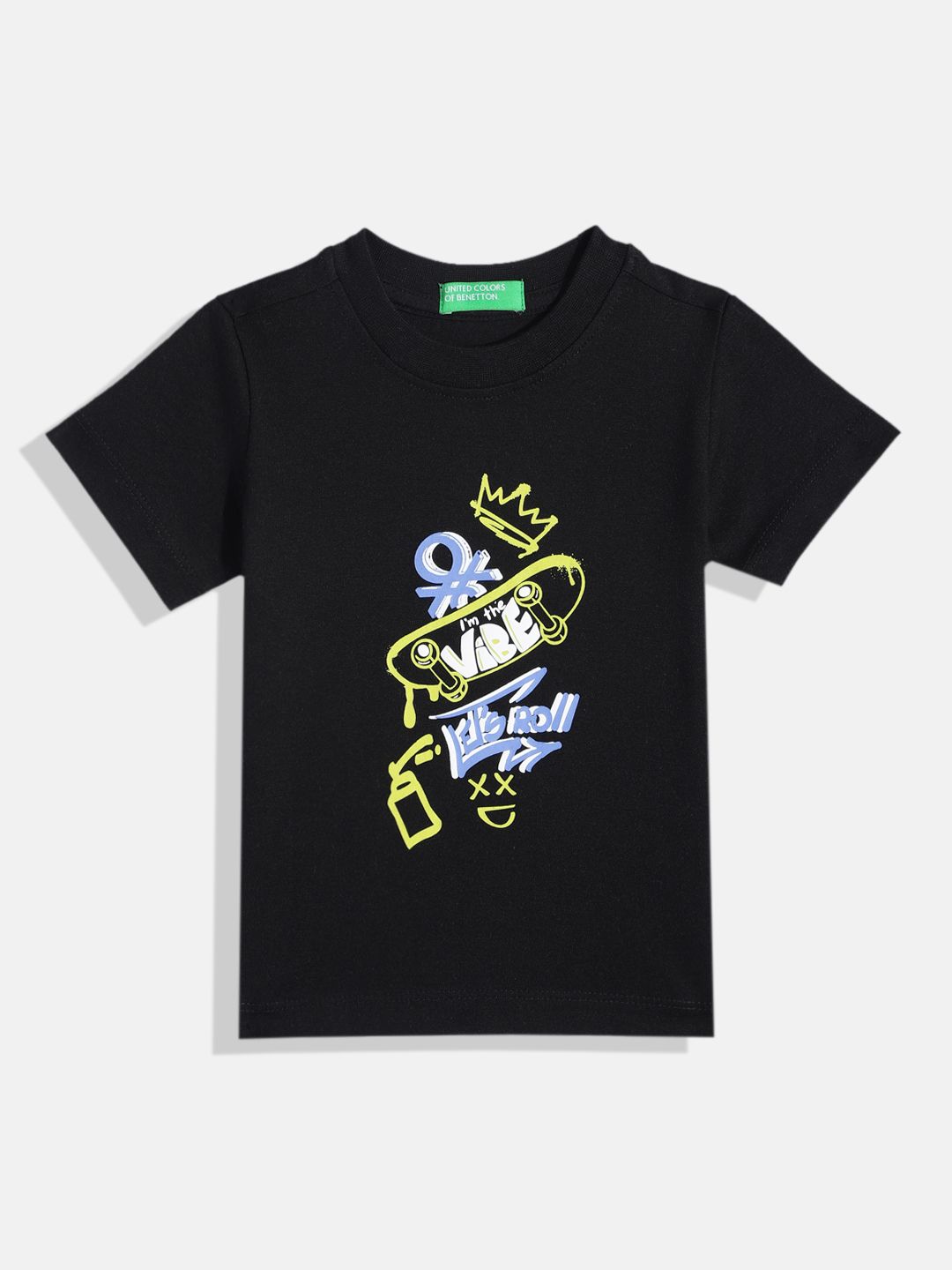 United Colors of Benetton Boys Typography Printed T-shirt-picture-57