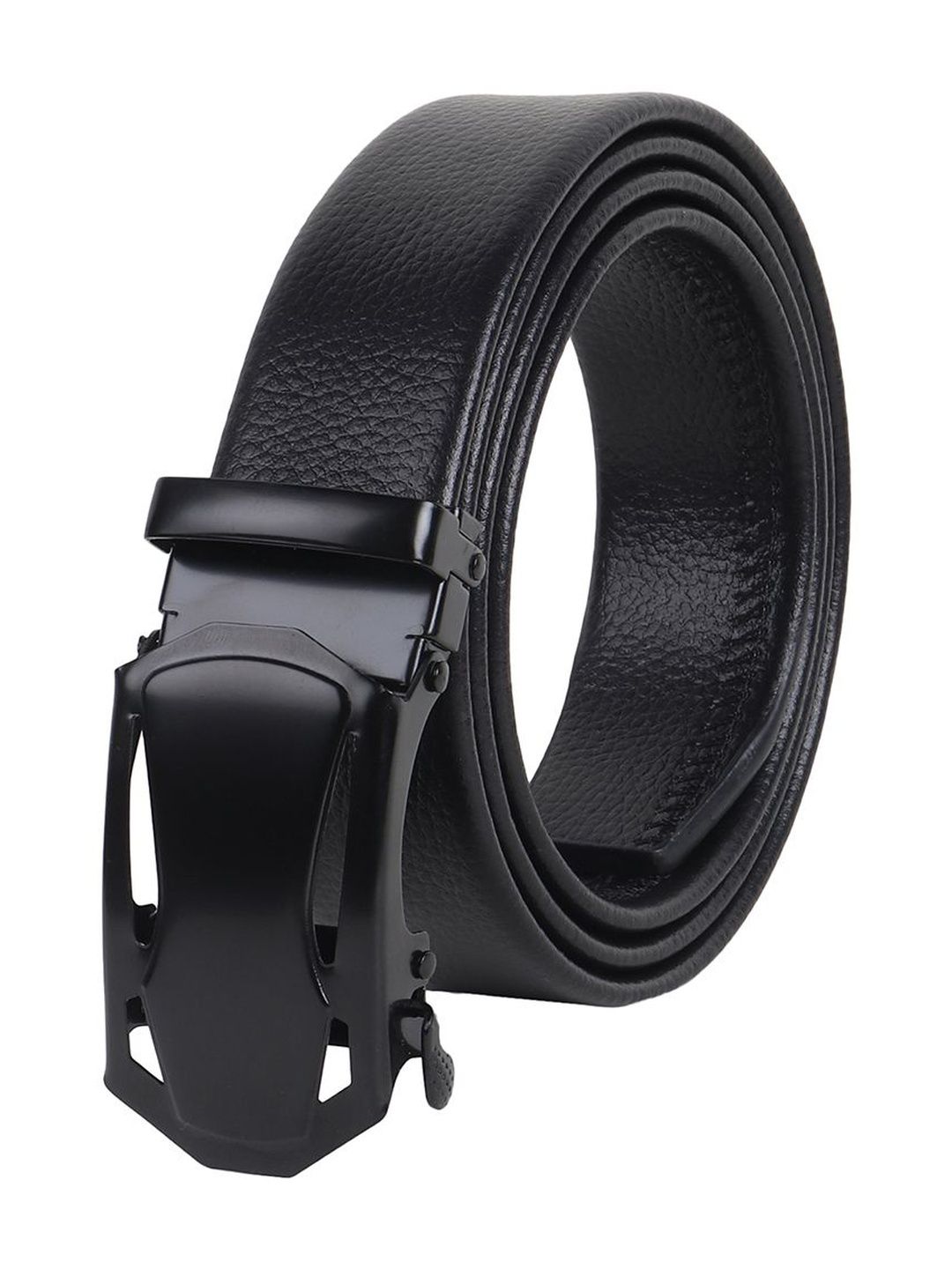 The Roadster Lifestyle Co Men Textured Formal Belt-image-13