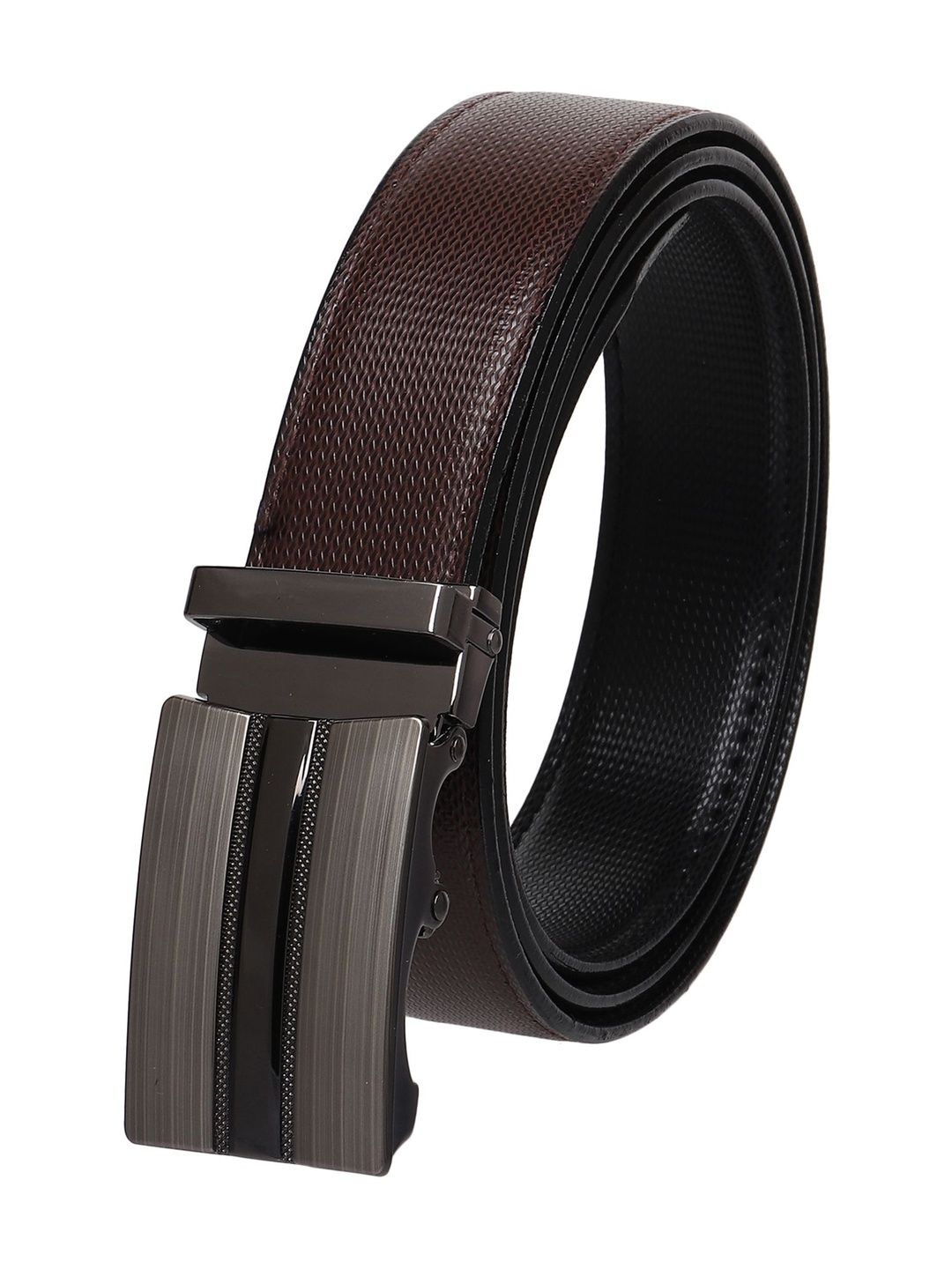 The Roadster Lifestyle Co Textured Belt With Auto lock Buckle-picture-47