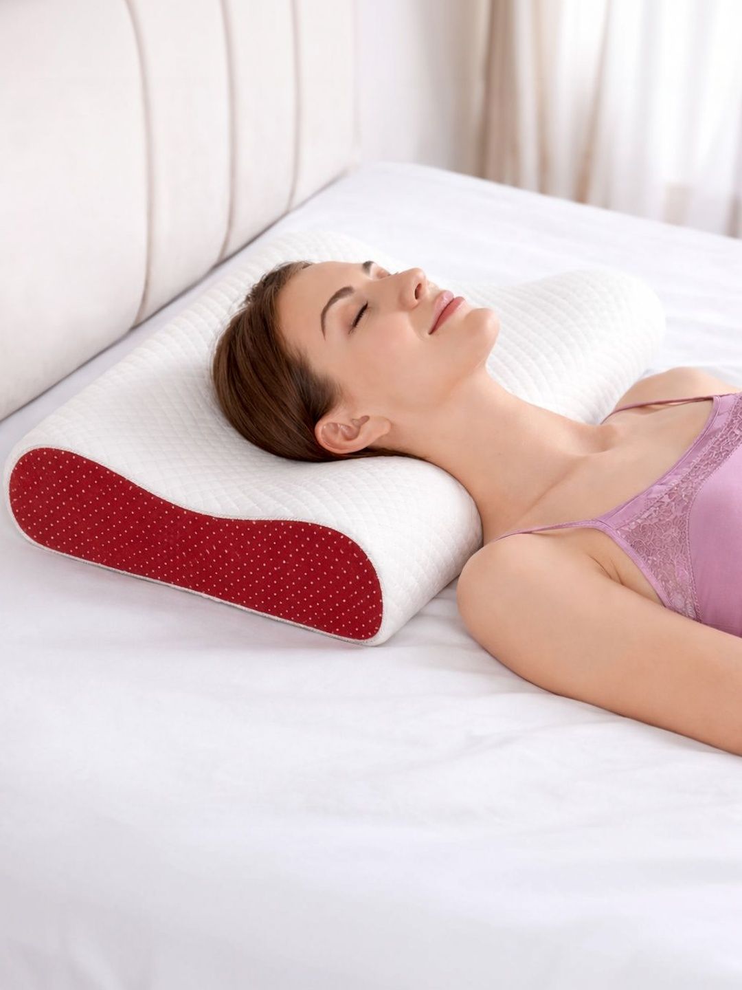 sleepyoga Maroon Gel Pillow-picture-22
