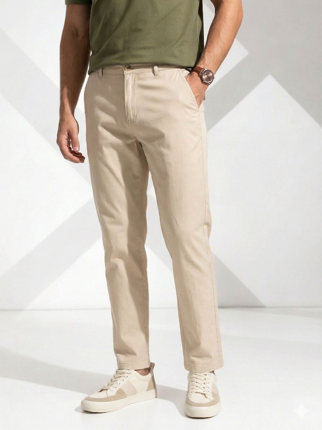 INVICTUS Men Cotton Chinos Trousers-image-43