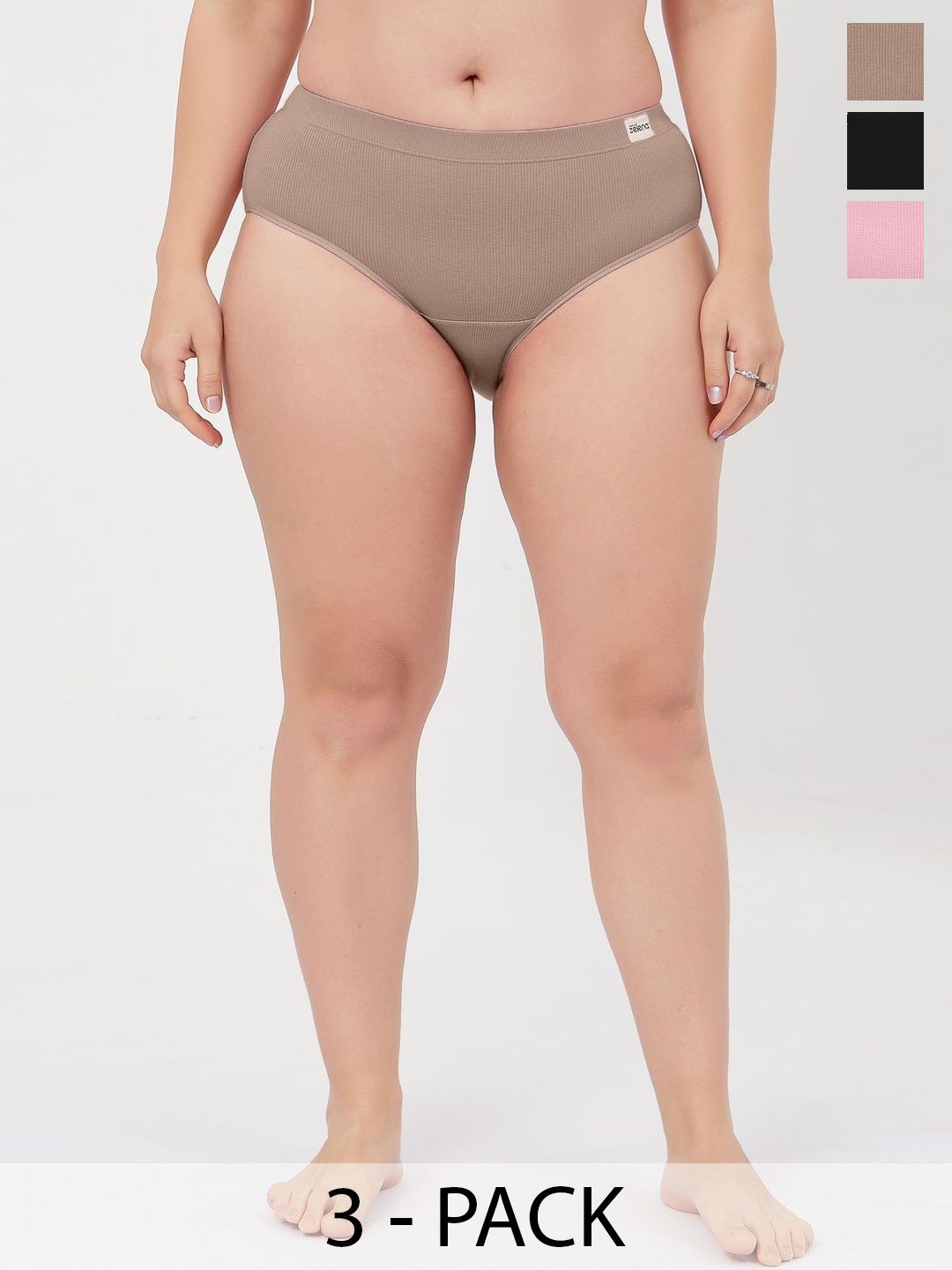 House Of Zelena Women Pack Of 3 Mid-Rise Briefs-picture-11