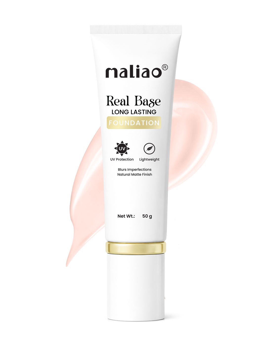 Maliao Color Match Long Lasting Makeup Base Foundation - 50 ml - Soft Ivory 02-image-20