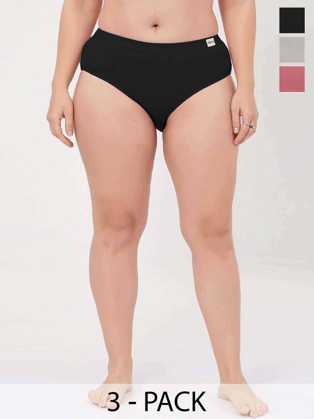 House Of Zelena Women Pack Of 3 Mid-Rise Briefs-picture-41
