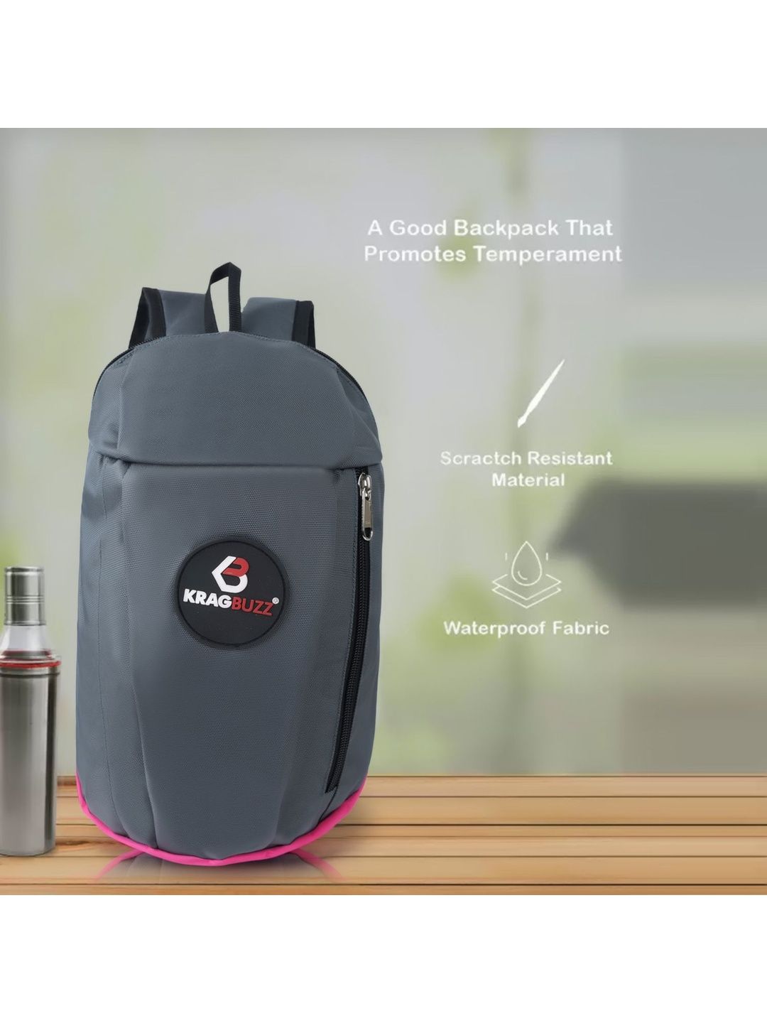 KRAGBUZZ Men Brand Logo Backpack-picture-36