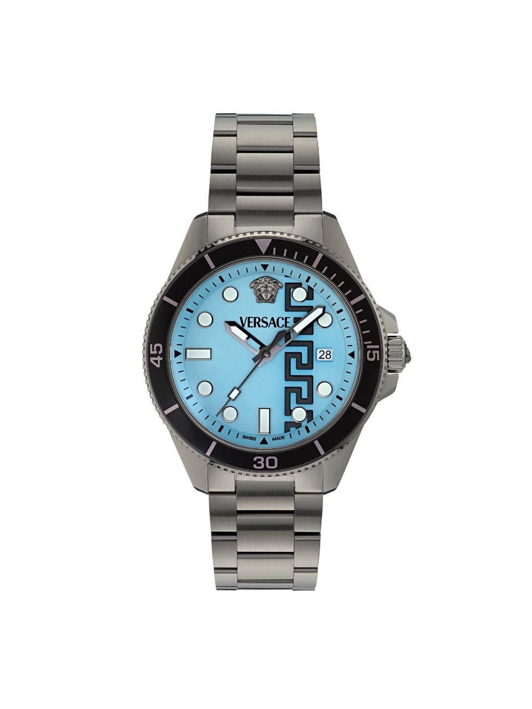 Versace Men Brass Dial & Stainless Steel Straps Analogue Watch VE5J00526-image-32