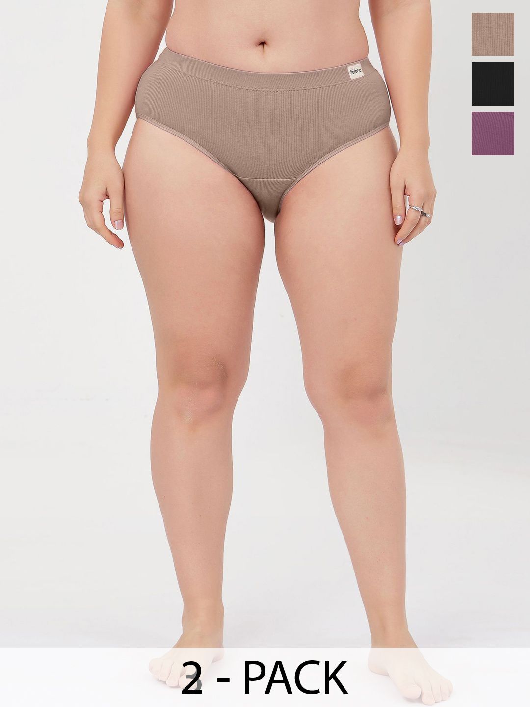 House Of Zelena Women Pack Of 3 Mid-Rise Briefs-image-36