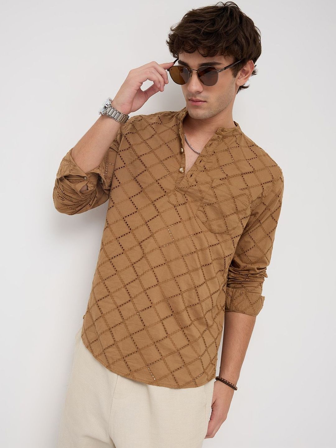 VASTRADO Men Embroidered Kurta-picture-39