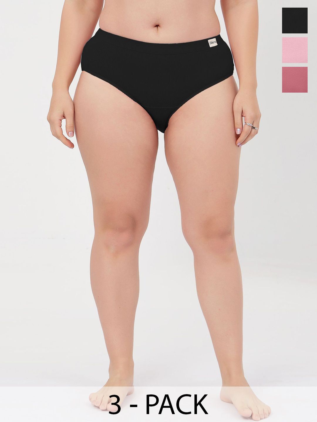 House Of Zelena Women Pack Of 3 Mid-Rise Briefs-picture-27