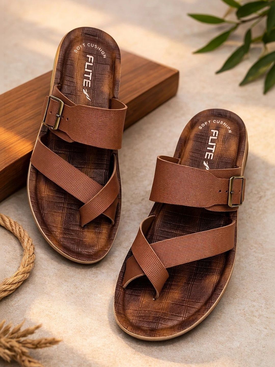 FLITE Men Rubber Flip Flops-image-46