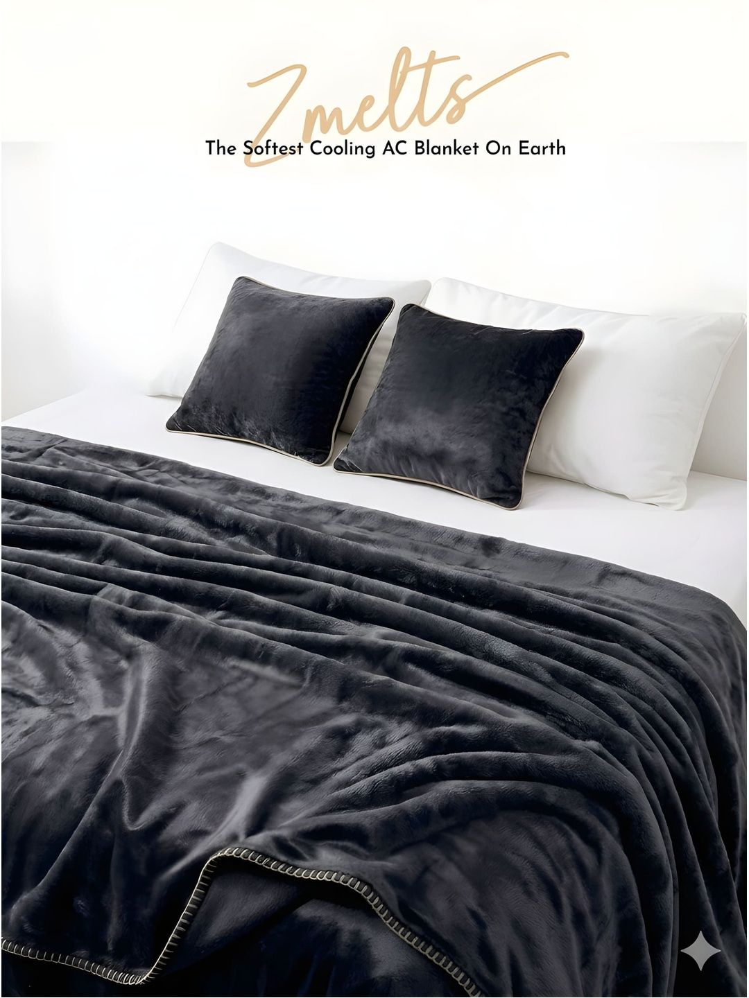 Zarf Black & White Solid Cotton 5 Piece Double King Superfine Bedding Set-picture-30