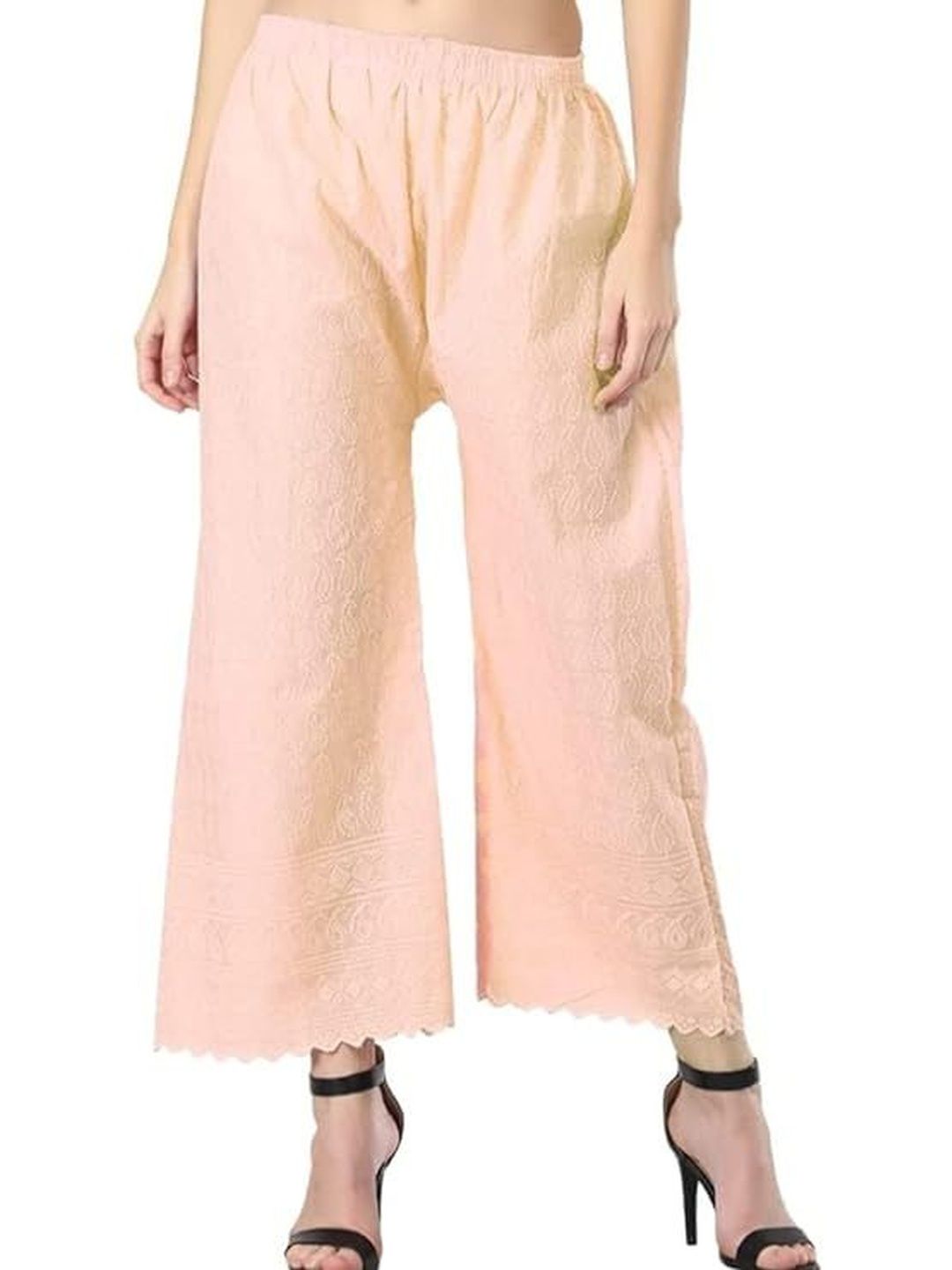 Thrifty Thread Women Ethnic Motifs Embroidered Handloom Ethnic Palazzos-picture-39