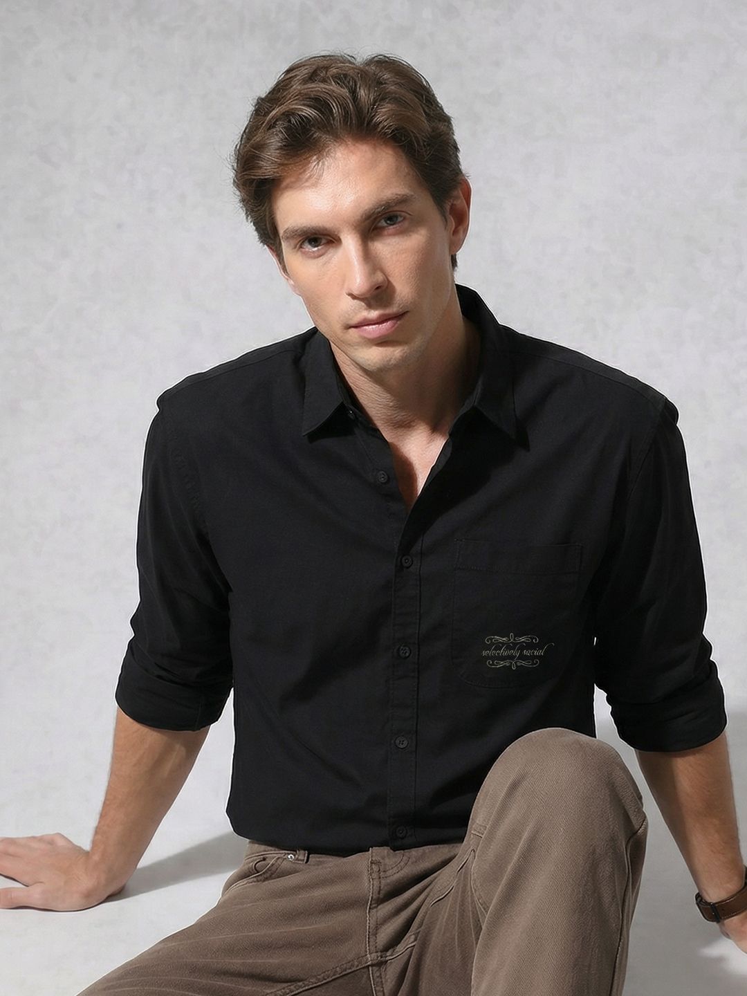 WROGN Cotton Casual Shirt-image-0