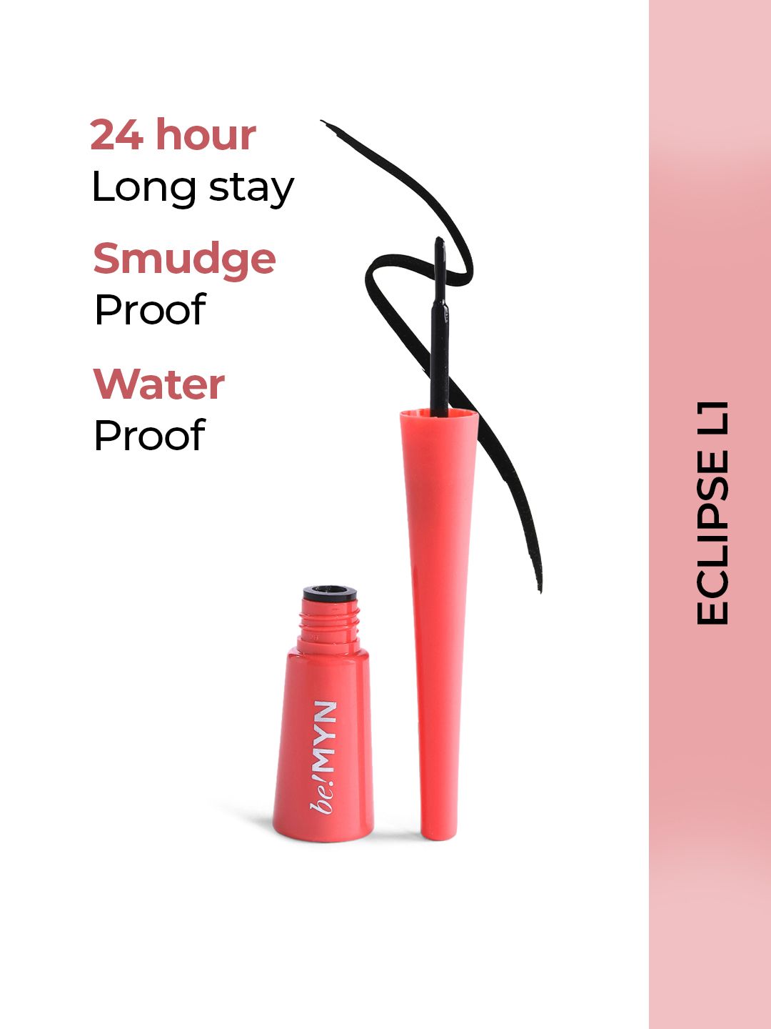 Be!Myn Be!Myn SnapDry Matte Longstay Liquid Eyeliner 3.5 ml - Eclipse L1