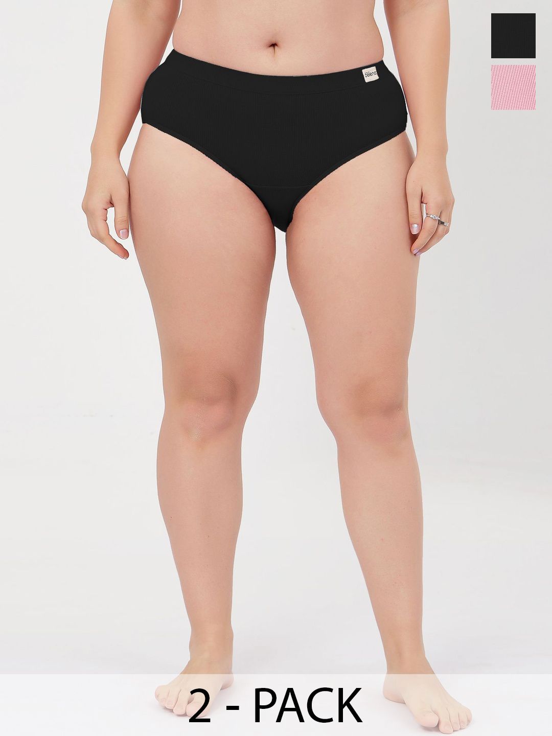 House Of Zelena Women Pack Of 2 Mid-Rise Briefs-picture-50