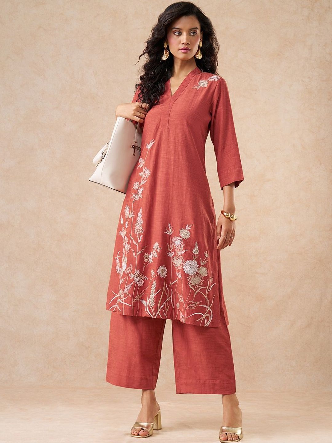 Marigold Lane Women Embroidered Kurta-image-5