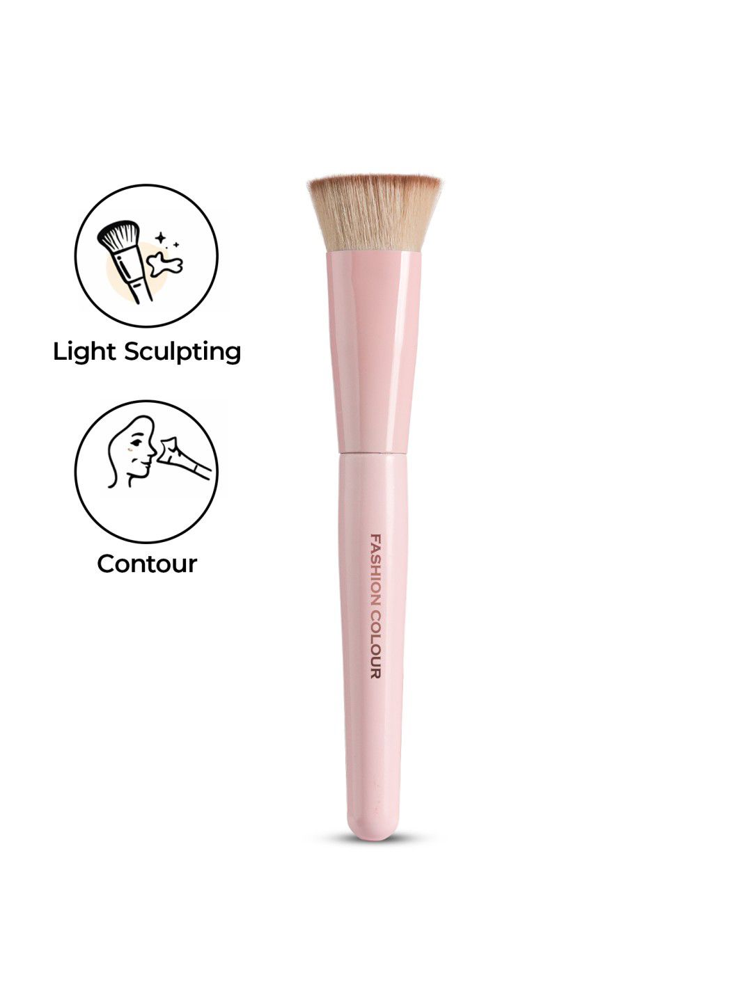 Fashion Colour Soft Bristles Contour Brush - SBR-03-image-38