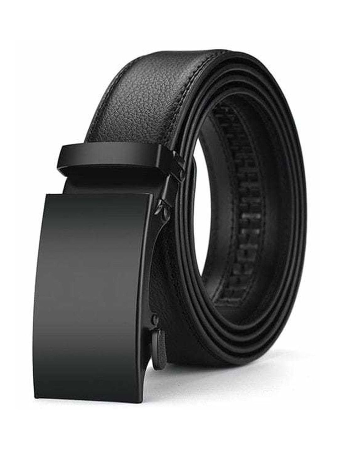 The Roadster Lifestyle Co Textured Belt With Auto lock Buckle-image-5