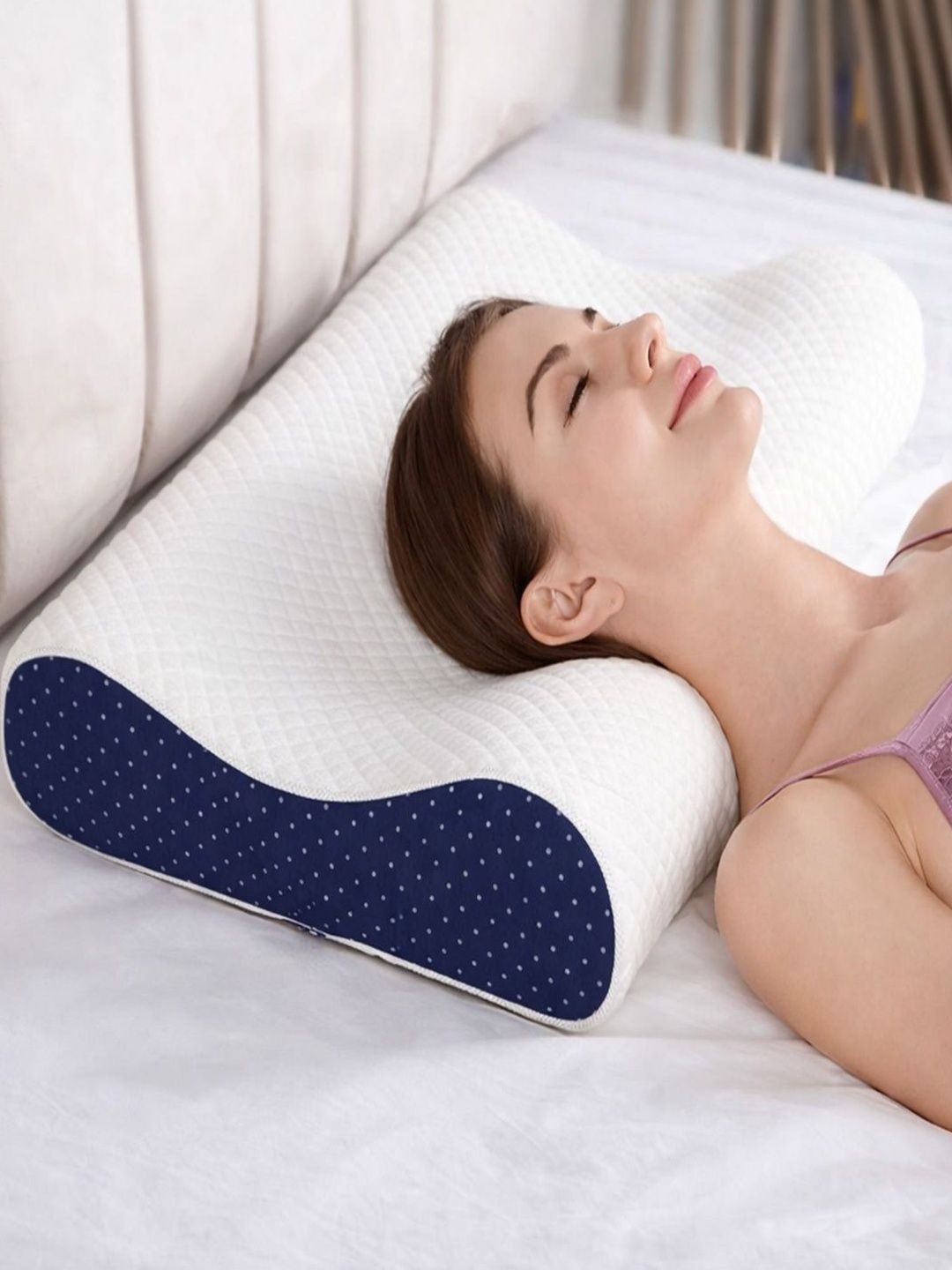 sleepyoga Navy Blue Gel Pillow-picture-16