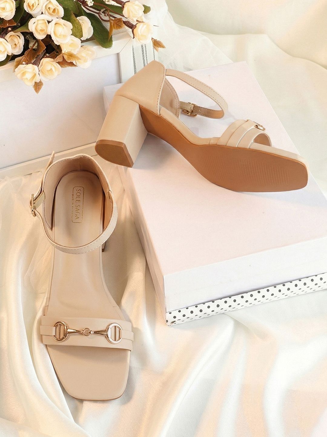 Sole Saga Block Sandals with Buckles-picture-13